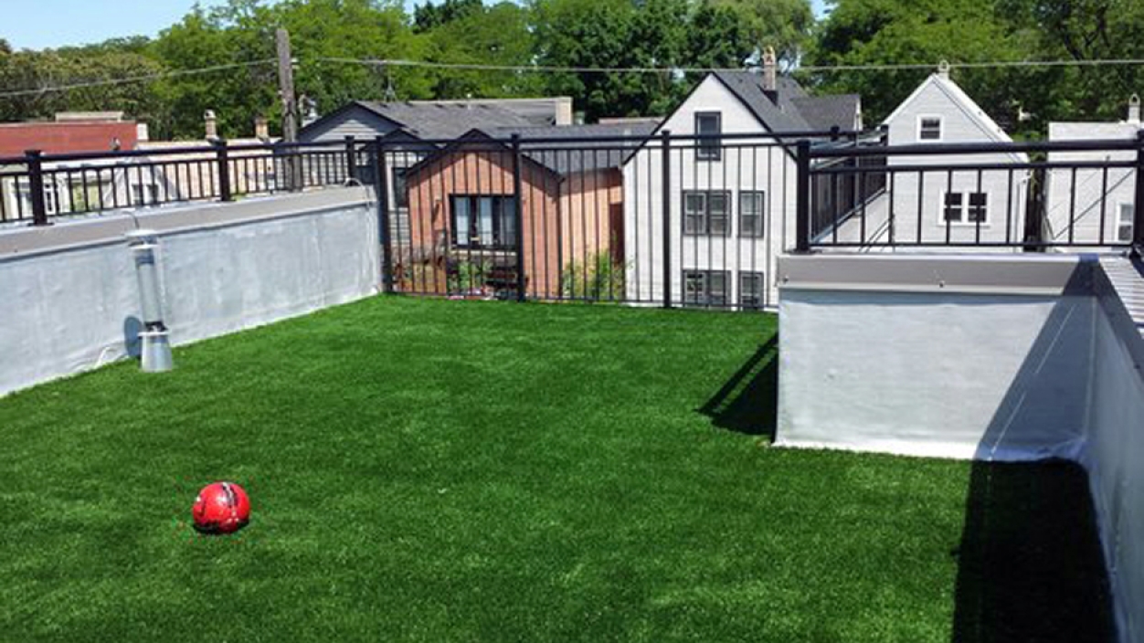 Artificial Lawn Backyard in Chicago, Illinois