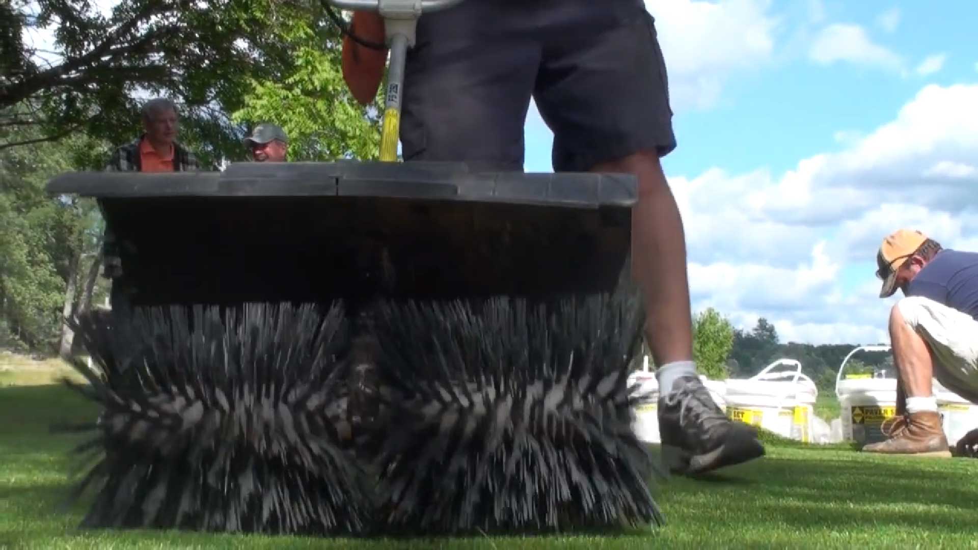Power Broom Synthetic Grass