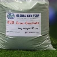 Green sand for pet turf infill