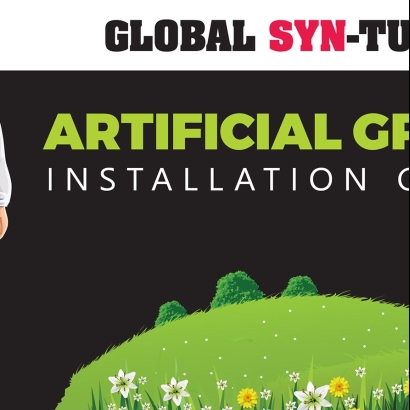 Artificial grass installation guide, install synthetic turf DIY, how to install fake grass.