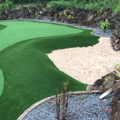 Putting Greens Fake Grass Installation in Stanton, California