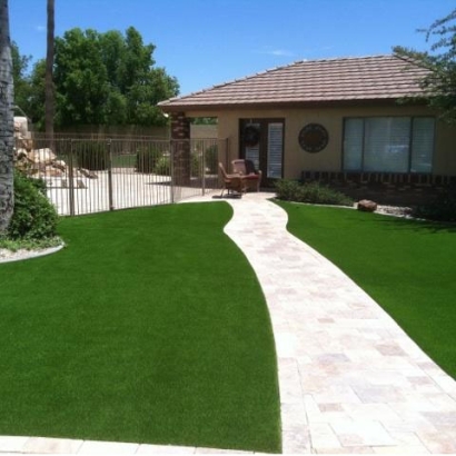 Front Yard Landscaping with Artificial Grass Cerritos, California