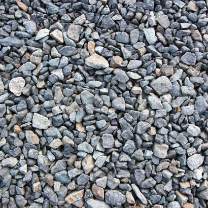Crushed stone rock