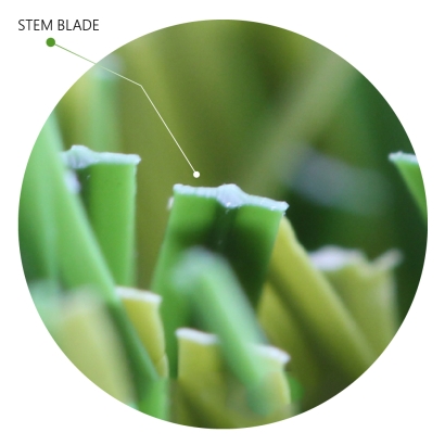 Stem Blade Artificial Grass Synthetic Turf Unique Blade Designs