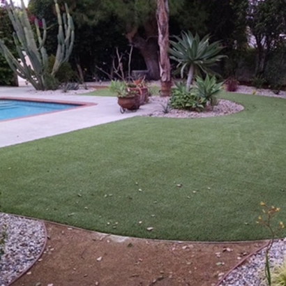 Swimming Pool Landscaping Artificial Grass in Montclair, California