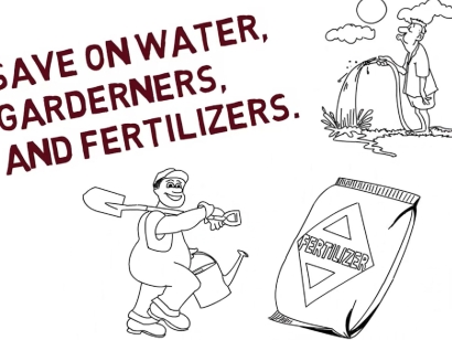 Save on water, gardeners and fertilizers