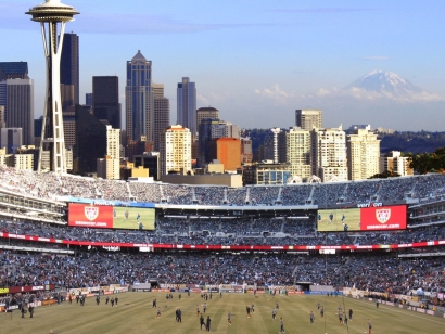 Artificial sport field in Seattle, Washington