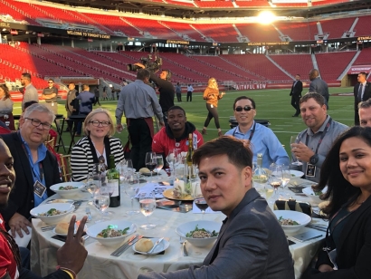 The San Francisco 49ers August 28 2018: an exclusive dinner to kick off the 2018 football season on the field at Levis Stadium