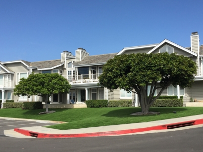 Apartment Complex Artificial Grass Landscaping in Dana Point, California