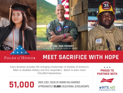 Fold of Honor - Support Military Families, Mett Sacrifice with Hope