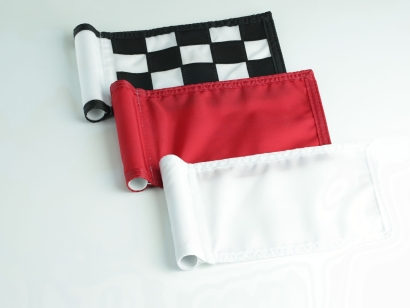 Golf Flags white, red, checkered