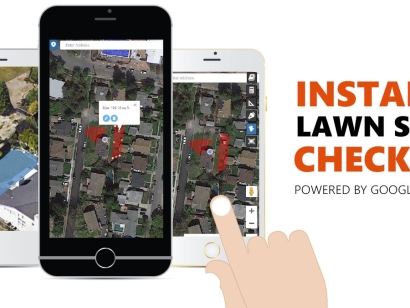 Lawn Size Instant Checker Online by Global Syn-Turf works on any cell phone, iPhone, Android