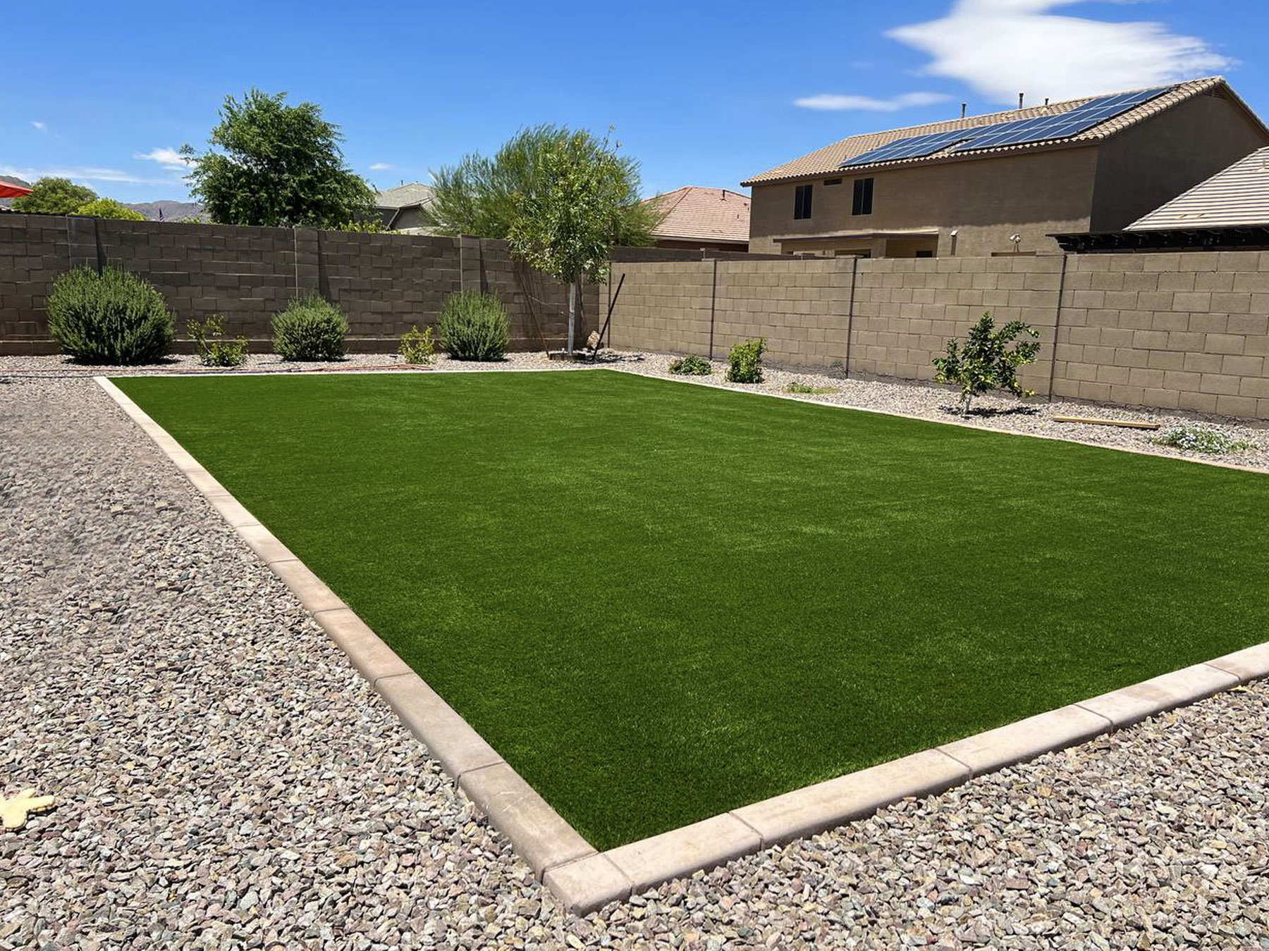 Phoenix, AZ Super Natural-80 synthetic turf grass installation