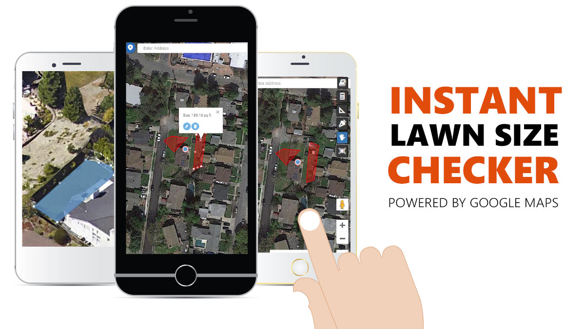 Lawn Size Instant Checker Online by Global Syn-Turf w Lawn Size Instant Checker Online by Global Syn-Turf works on any cell phone, iPhone, Android