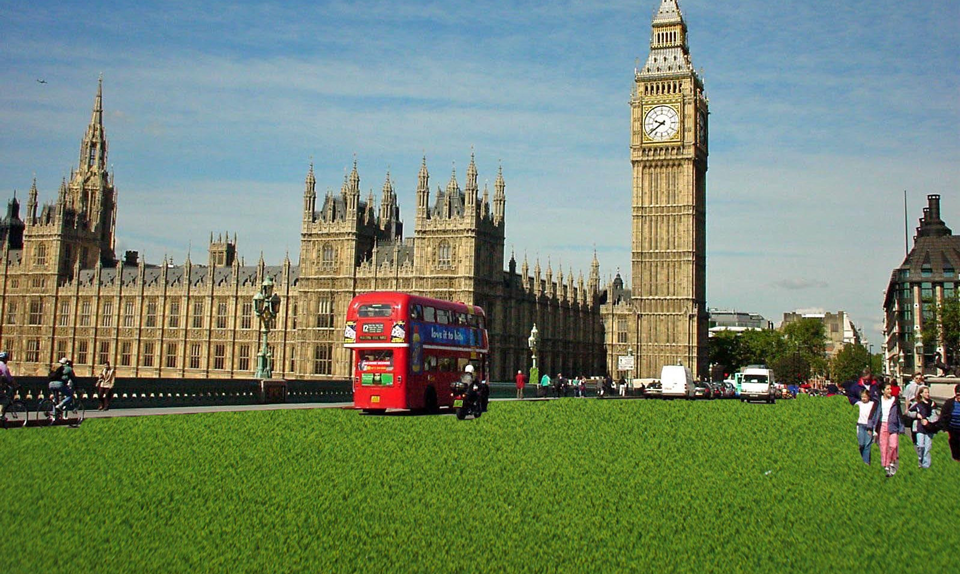 Londoners Evangelize Artificial Grass